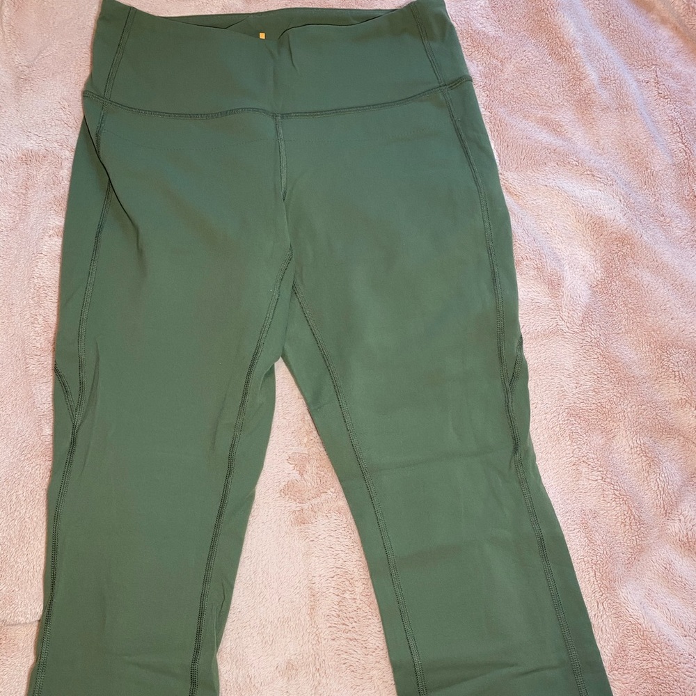 Army green athletic pants